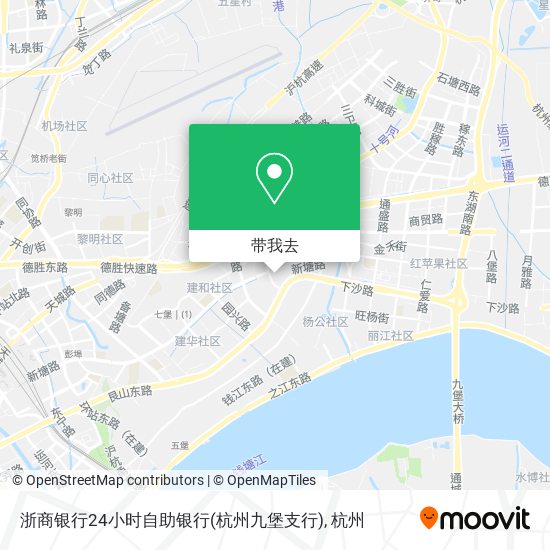 浙商银行24小时自助银行(杭州九堡支行)地图