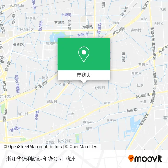 浙江华德利纺织印染公司地图