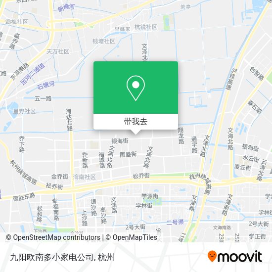 九阳欧南多小家电公司地图