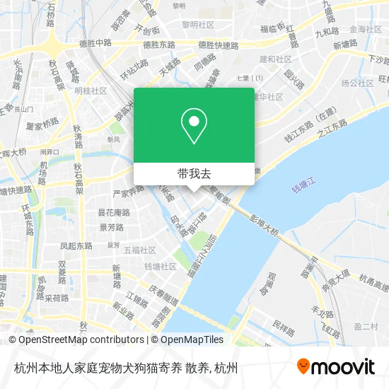 杭州本地人家庭宠物犬狗猫寄养 散养地图
