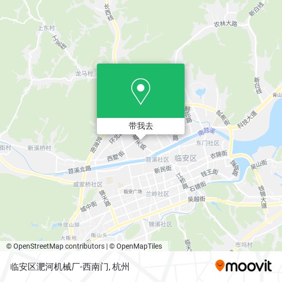 临安区淝河机械厂-西南门地图