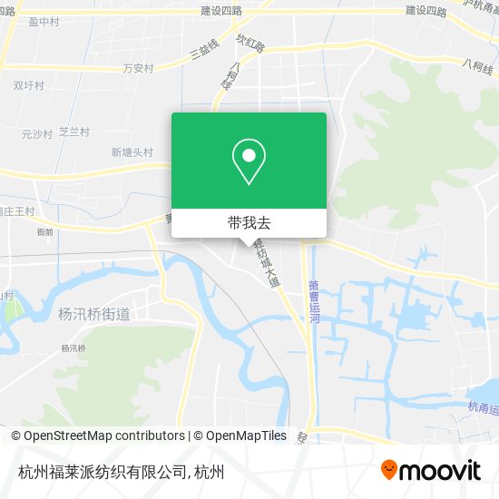 杭州福莱派纺织有限公司地图