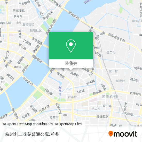 杭州利二花苑普通公寓地图