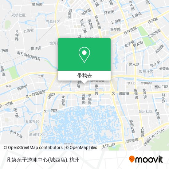 凡嬉亲子游泳中心(城西店)地图