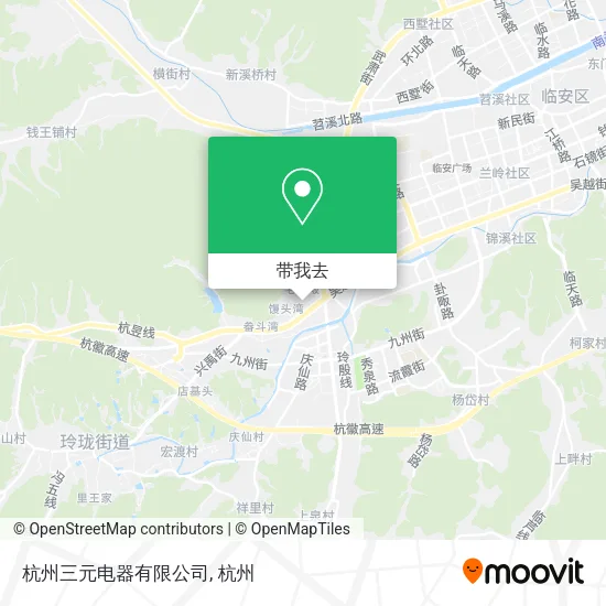 杭州三元电器有限公司地图