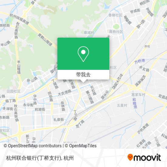 杭州联合银行(丁桥支行)地图