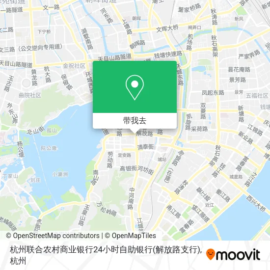 杭州联合农村商业银行24小时自助银行(解放路支行)地图