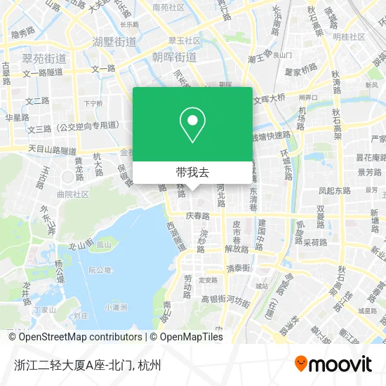 浙江二轻大厦A座-北门地图