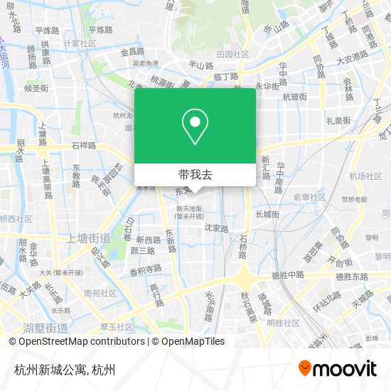 杭州新城公寓地图