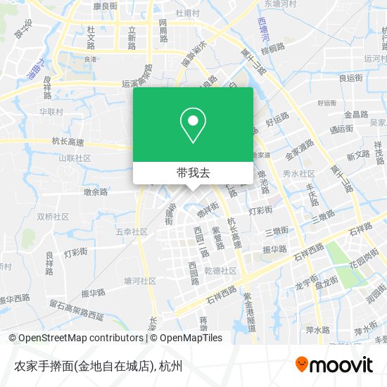 农家手擀面(金地自在城店)地图