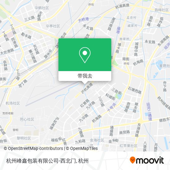 杭州峰鑫包装有限公司-西北门地图