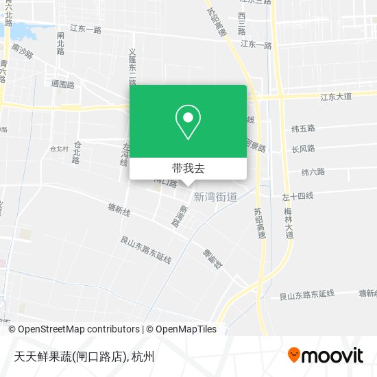 天天鲜果蔬(闸口路店)地图