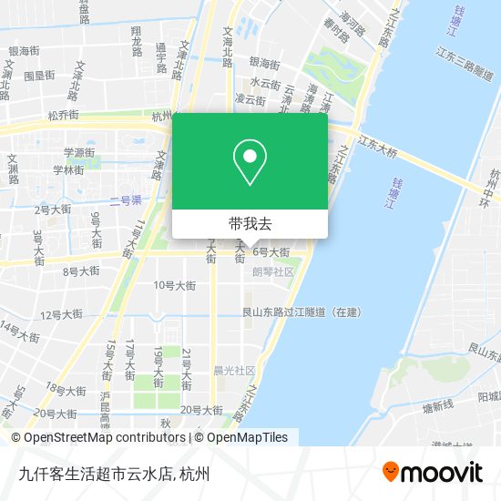 九仟客生活超市云水店地图