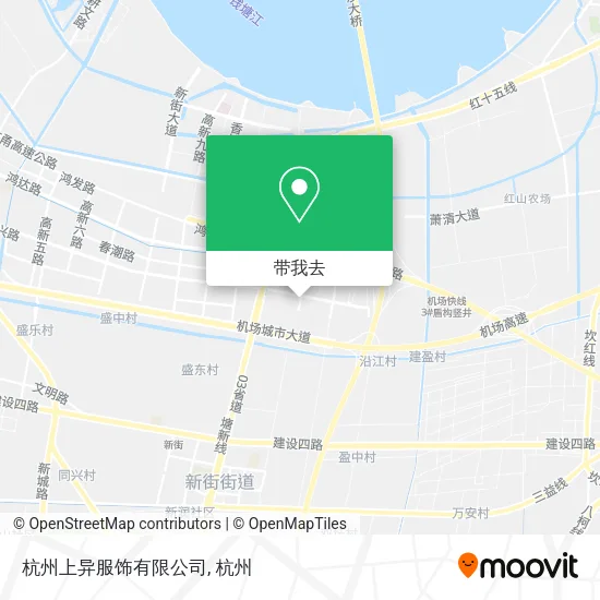 杭州上异服饰有限公司地图