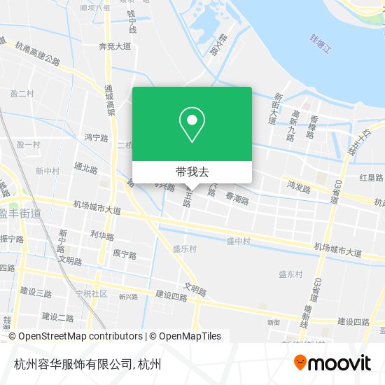 杭州容华服饰有限公司地图