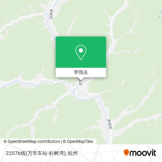 2207b线(万市车站-杉树湾)地图