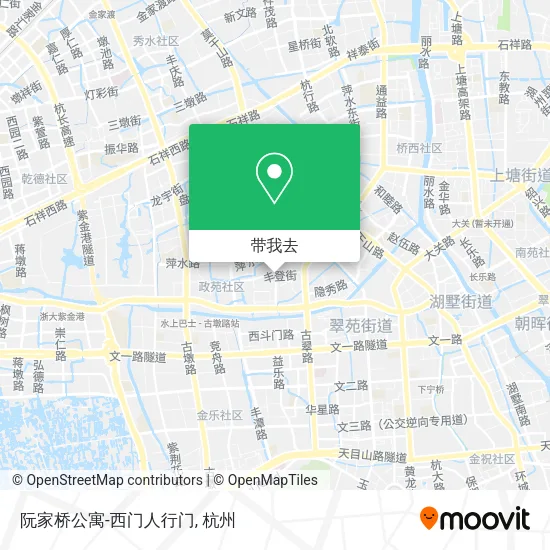 阮家桥公寓-西门人行门地图