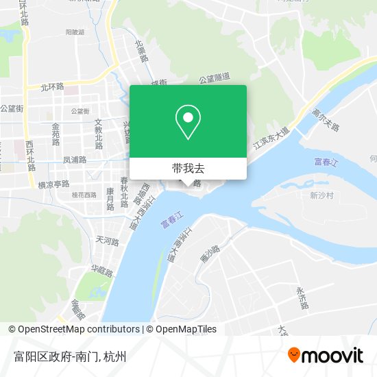 富阳区政府-南门地图