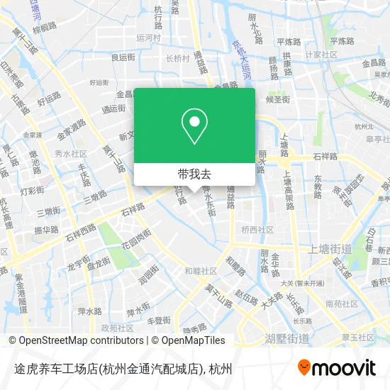 途虎养车工场店(杭州金通汽配城店)地图