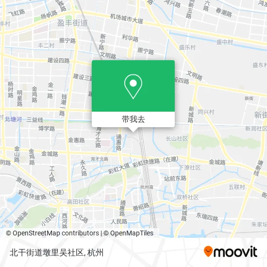 北干街道墩里吴社区地图
