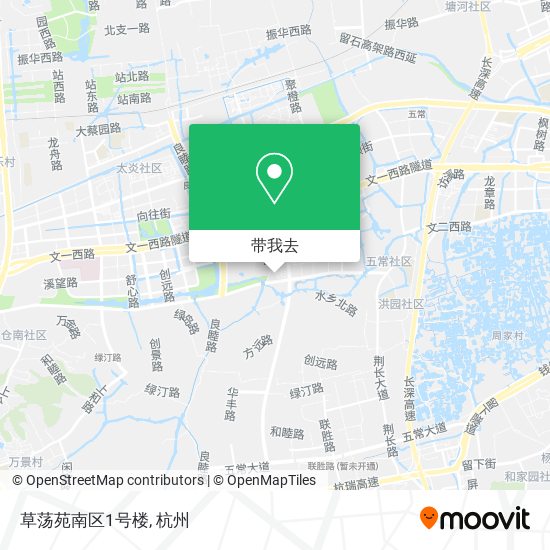 草荡苑南区1号楼地图