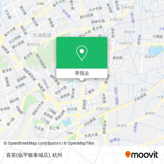 喜茶(临平银泰城店)地图