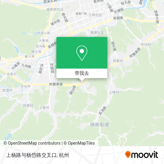 上杨路与杨岱路交叉口地图