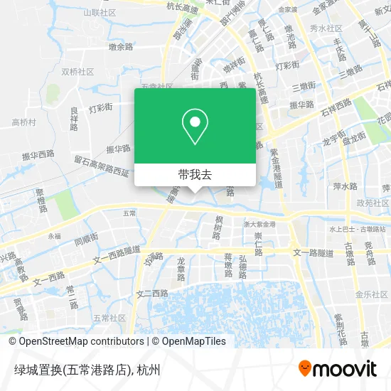 绿城置换(五常港路店)地图