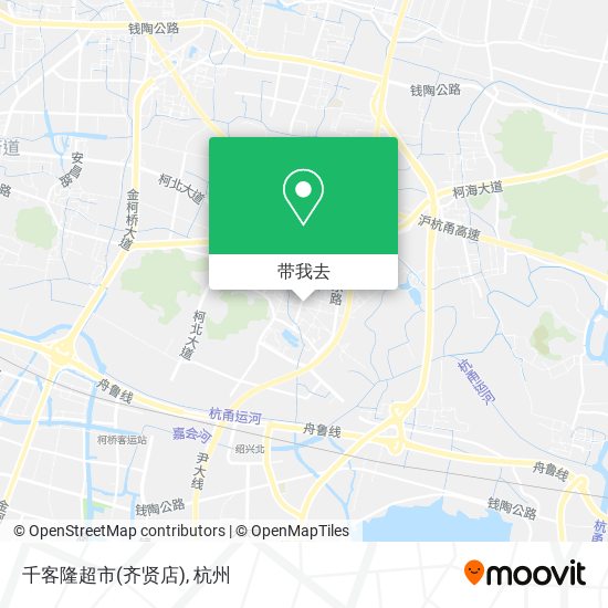 千客隆超市(齐贤店)地图