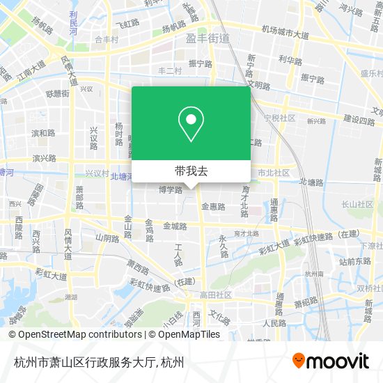 杭州市萧山区行政服务大厅地图