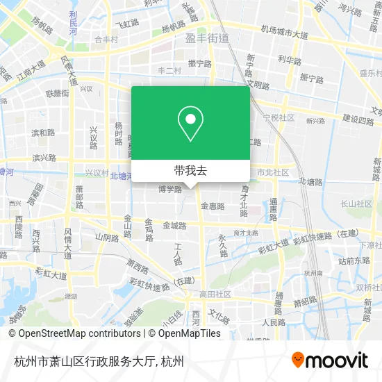 杭州市萧山区行政服务大厅地图