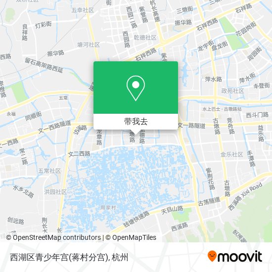 西湖区青少年宫(蒋村分宫)地图