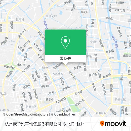 杭州豪帝汽车销售服务有限公司-东北门地图