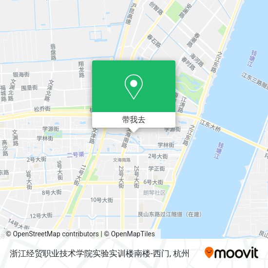 浙江经贸职业技术学院实验实训楼南楼-西门地图