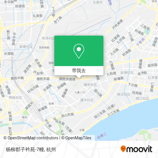 杨柳郡子衿苑-7幢地图