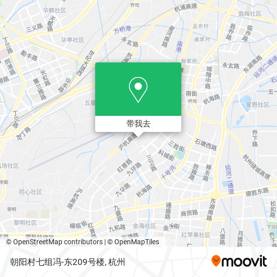 朝阳村七组冯-东209号楼地图