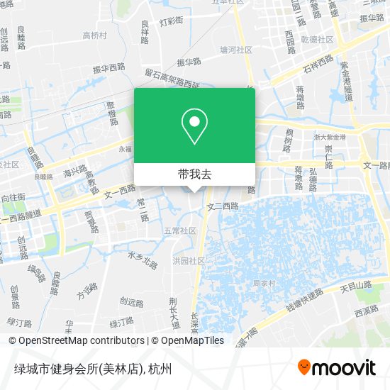 绿城市健身会所(美林店)地图