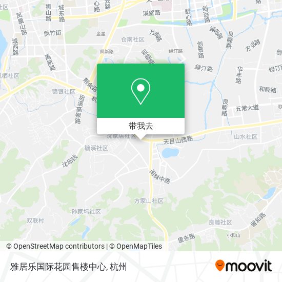 雅居乐国际花园售楼中心地图