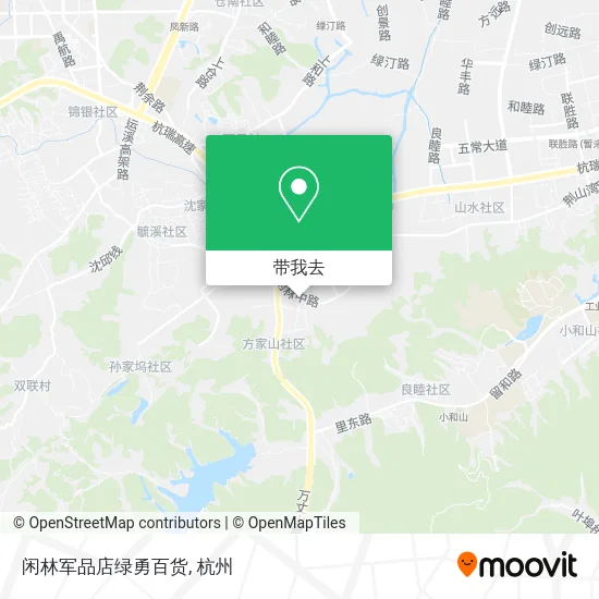 闲林军品店绿勇百货地图