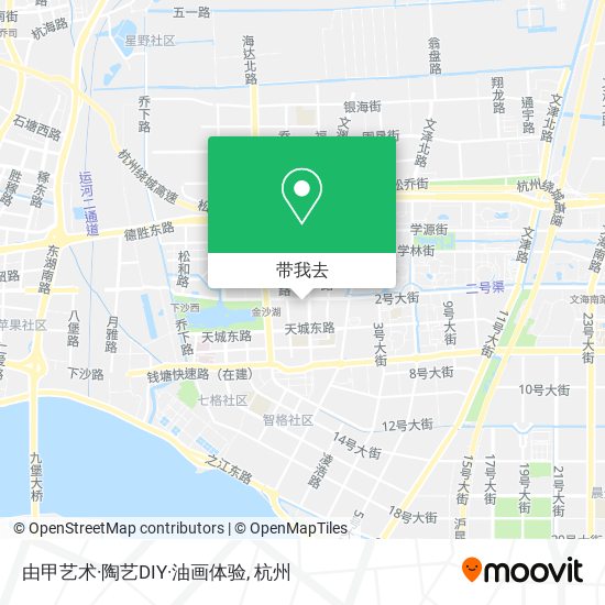 由甲艺术·陶艺DIY·油画体验地图