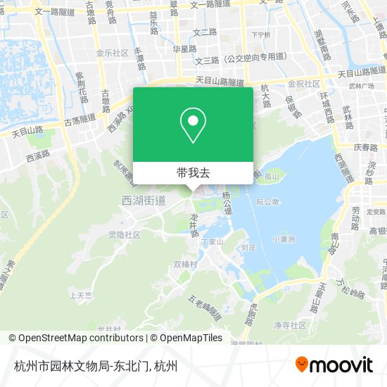 杭州市园林文物局-东北门地图