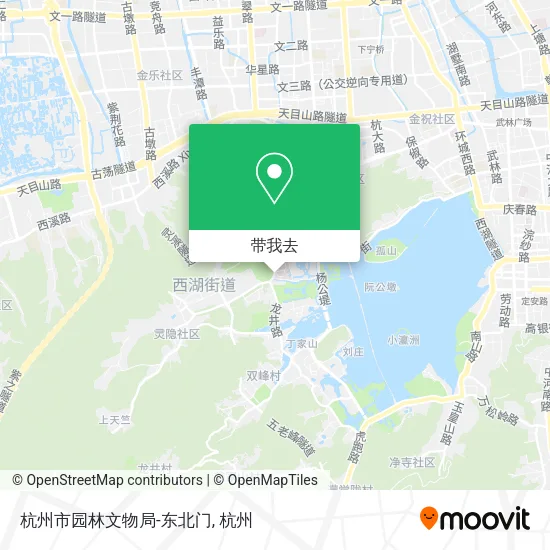 杭州市园林文物局-东北门地图
