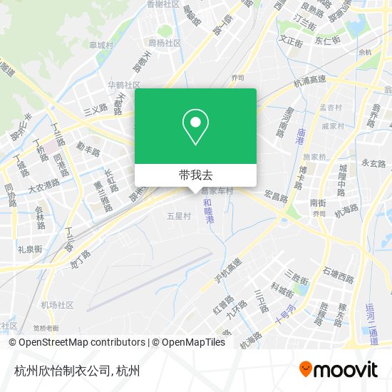 杭州欣怡制衣公司地图