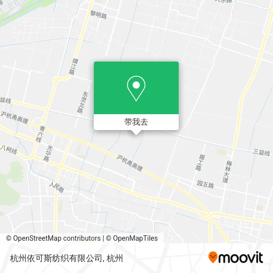 杭州依可斯纺织有限公司地图