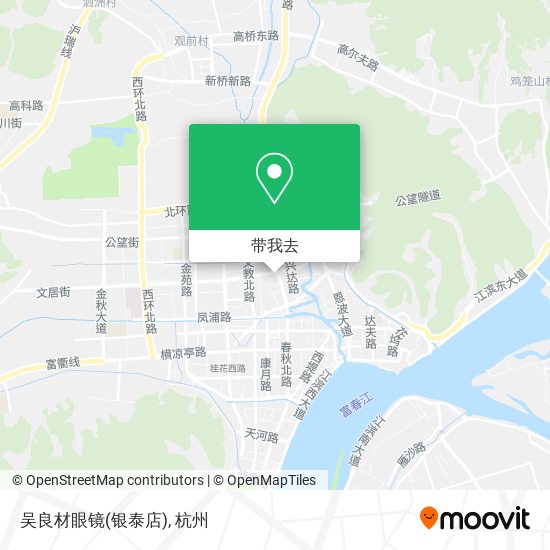 吴良材眼镜(银泰店)地图