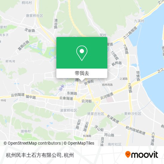 杭州民丰土石方有限公司地图