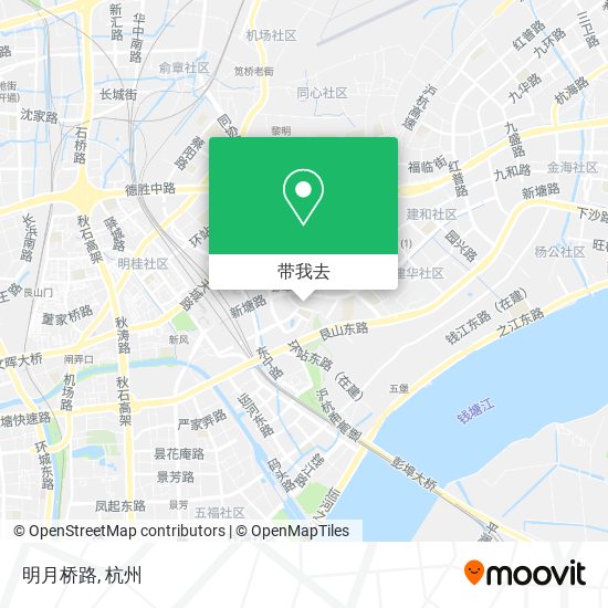 明月桥路地图