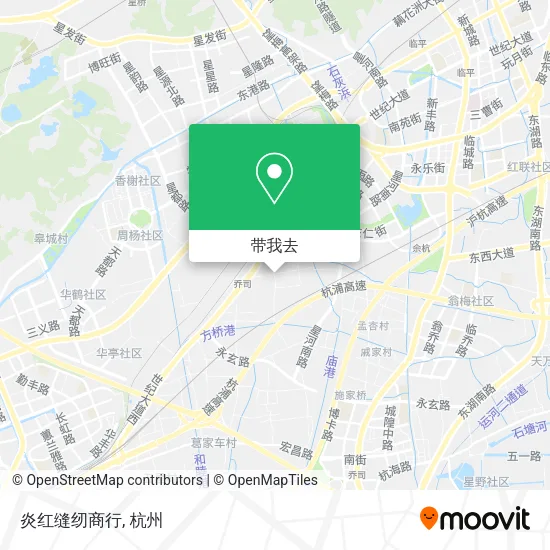 炎红缝纫商行地图