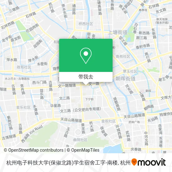 杭州电子科技大学(保俶北路)学生宿舍工字-南楼地图
