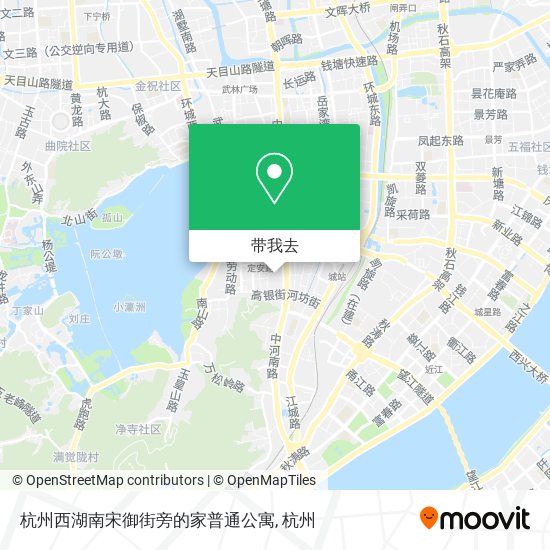 杭州西湖南宋御街旁的家普通公寓地图